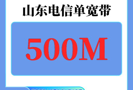 山东电信1440元包3年单宽带500M【不含调试费】-绿港号卡网