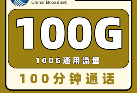 广电双百卡29元套餐包含100G通用流量+100分钟的通话(发全国)-绿港号卡网